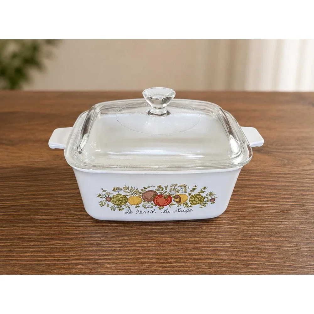 Corning Ware Spice of Life 1.5 Qt Casserole with Pyrex Lid